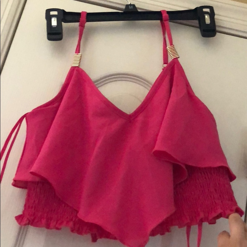 size medium pink tank top from BeBe